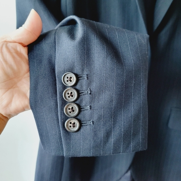 J. Crew Super 120s Navy Pinstripe Blazer - Picture 5 of 15